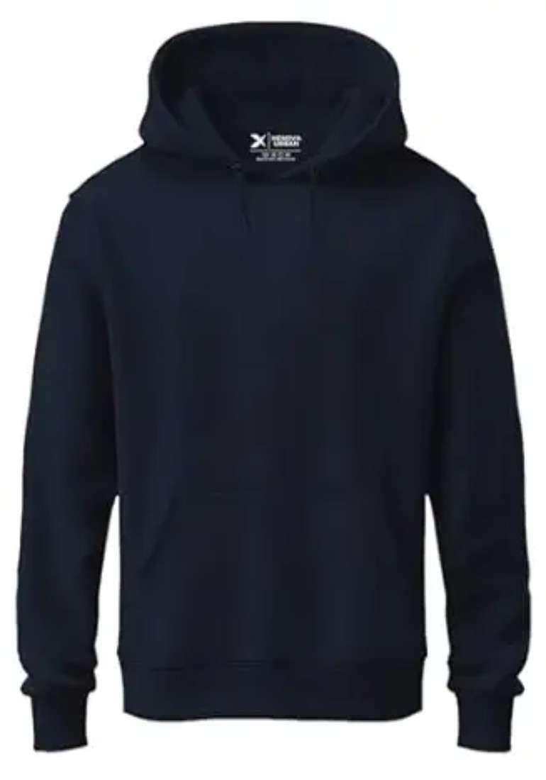 UNISEX COTTON FLEECE SOLID PLAIN HOODIE