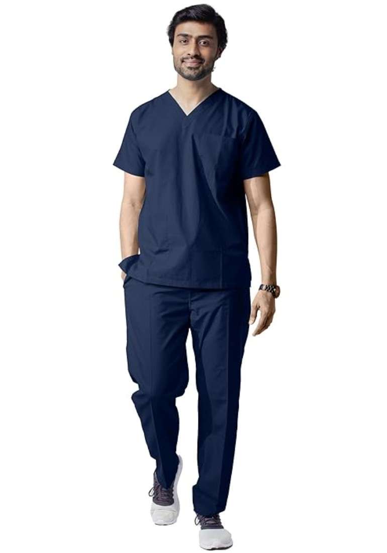 UNIFORM CRAFT MENS SCRUB SUIT AND SCRUB CAP COMBO