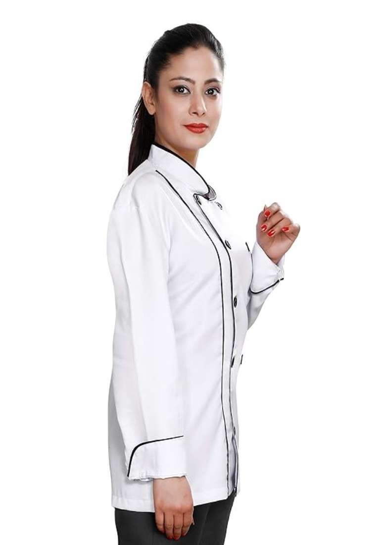 FABUNIFORMS MEN AND WOMEN CHEF COAT, HOTEL STAFF UNIFORM