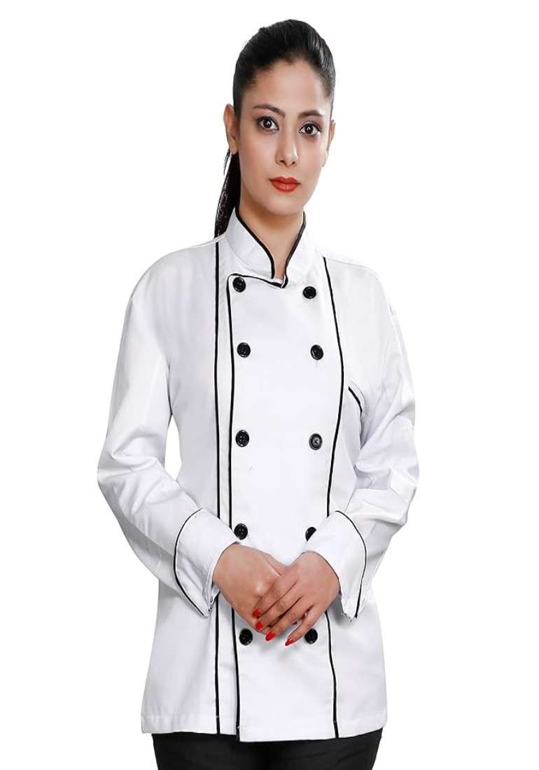 FABUNIFORMS MEN AND WOMEN CHEF COAT, HOTEL STAFF UNIFORM